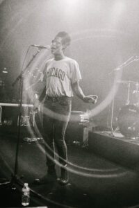 Shamir au trabendo à Paris (photo argentique)