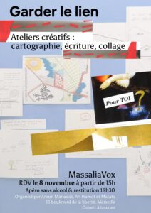 animation ateliers création artistique écriture, collage et cartographie sensible à Marseille